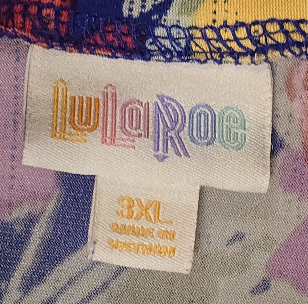 LuLaRoe 3XL Floral A-Line Skirt - Picture 3 of 3